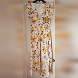 Abercrombie & Fitch Floral Fall Dress Cottagecore